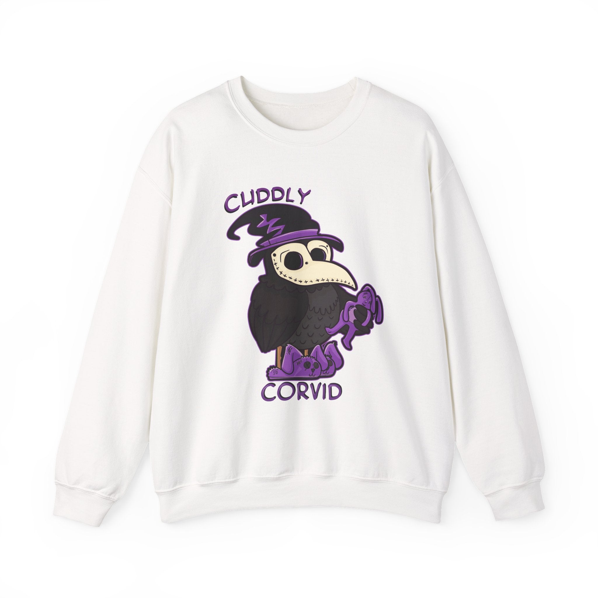 Corey the Corvid — Creepy Cute Plague Doctor Raven Crewneck Sweatshirt | My Little Beasties