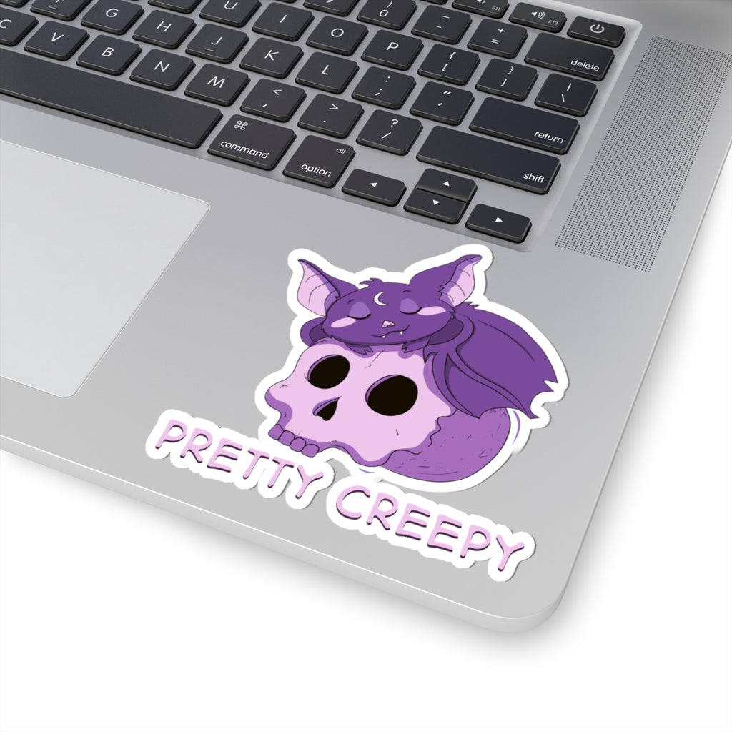 Bella the Bat — Creepy Cute Sleeping Bat Kiss-Cut Sticker | My Little Beasties