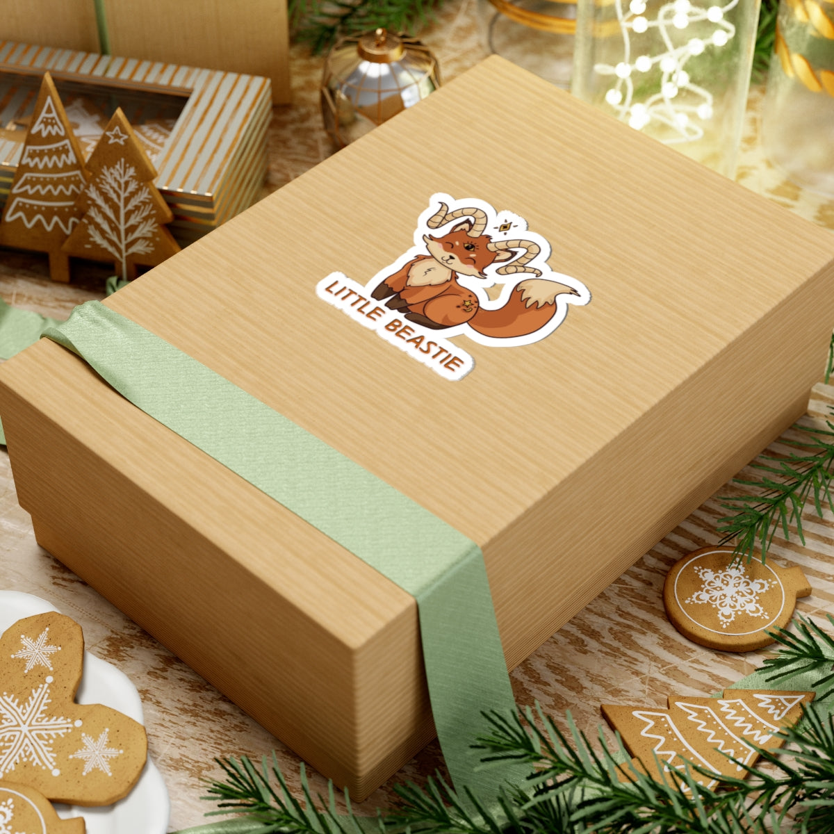 Felix the Feisty Fox — Creepy Cute Fox Kiss-Cut Sticker | My Little Beasties