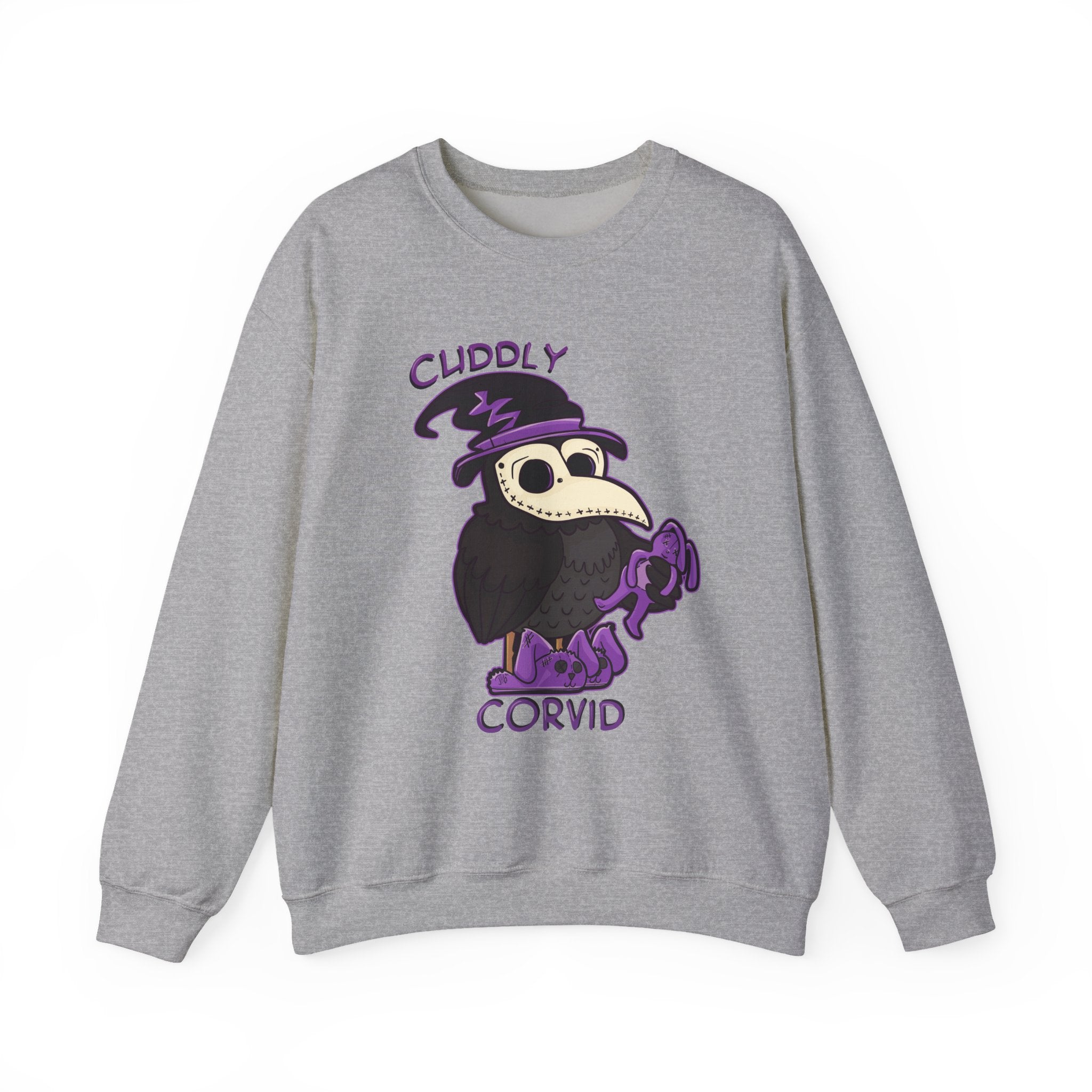 Corey the Corvid — Creepy Cute Plague Doctor Raven Crewneck Sweatshirt | My Little Beasties