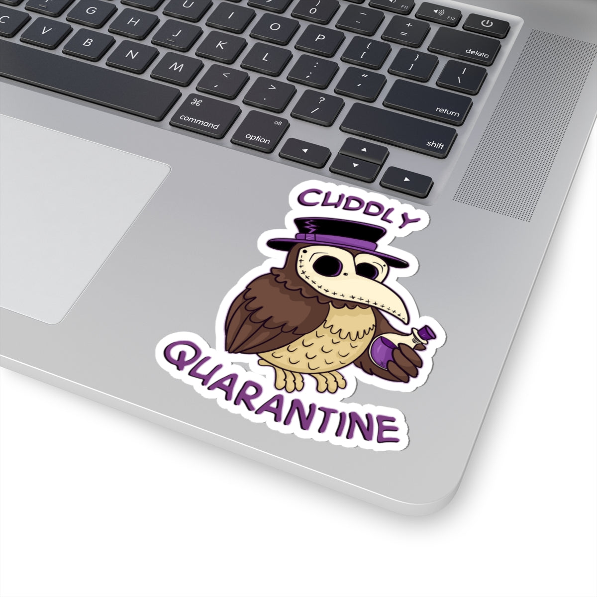Percy the Pestilent — Creepy Cute Plague Doctor Owl Kiss-Cut Sticker | My Little Beasties