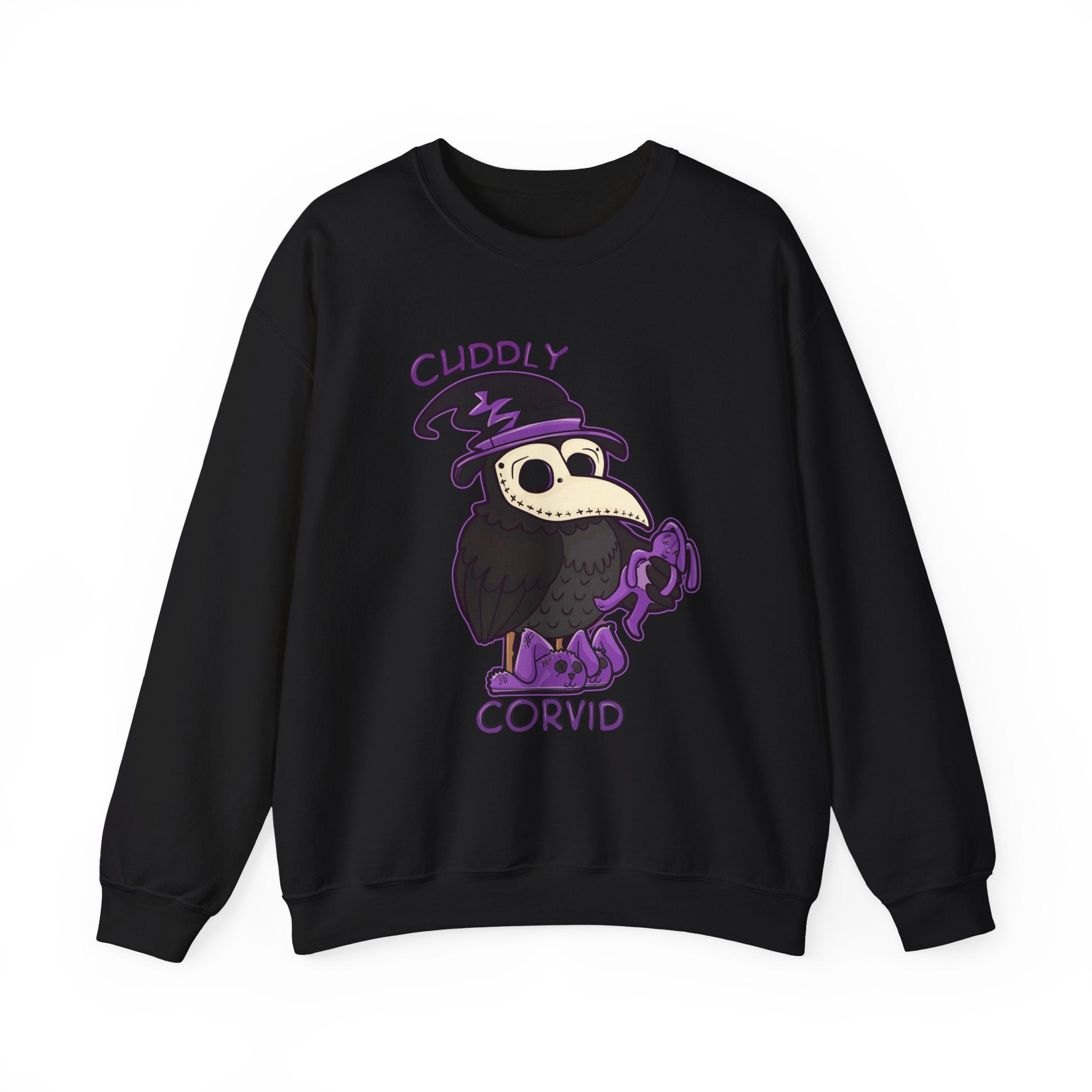 Corey the Corvid — Creepy Cute Plague Doctor Raven Crewneck Sweatshirt | My Little Beasties