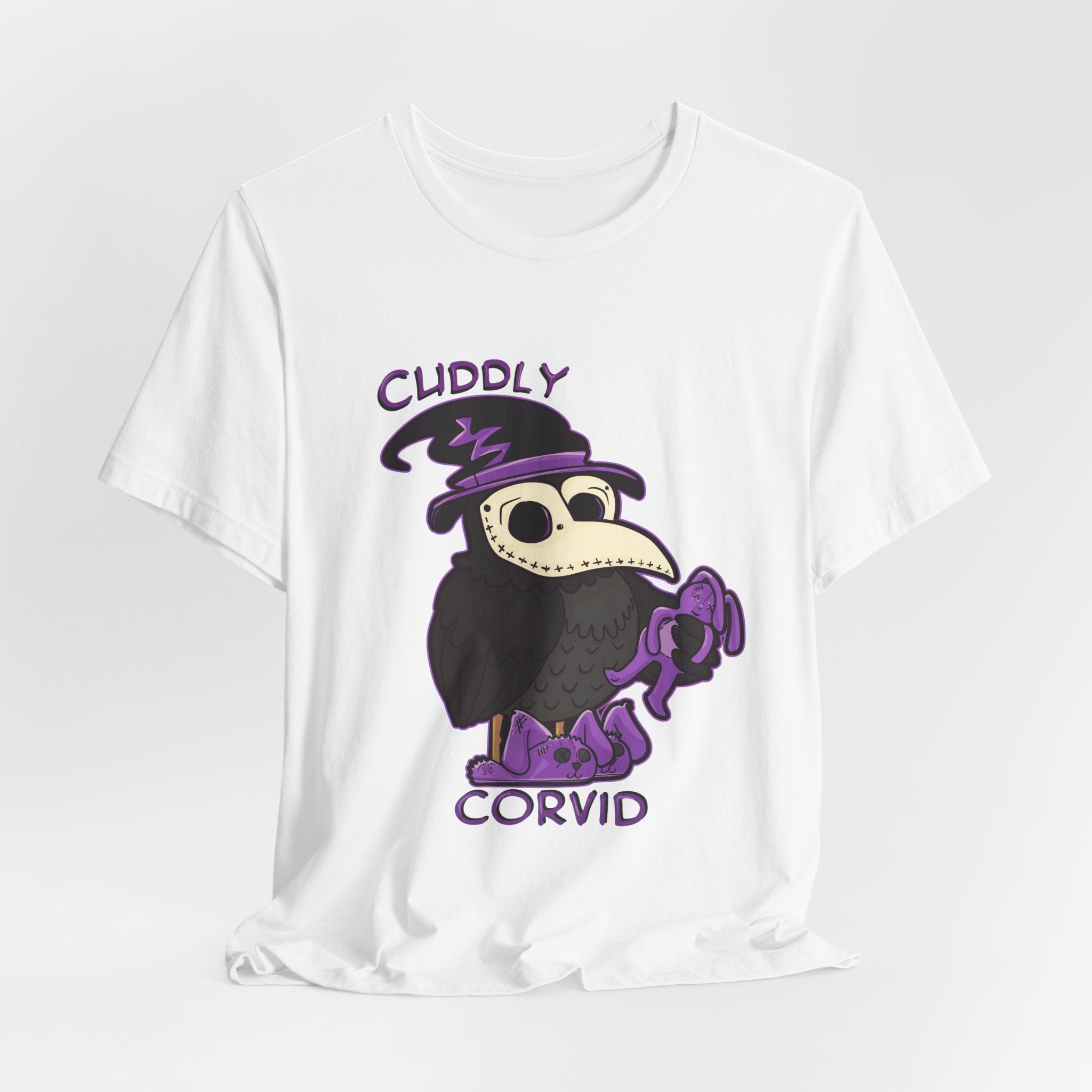 Corey the Corvid — Cute Witch Raven Graphic T-Shirt | My Little Beasties
