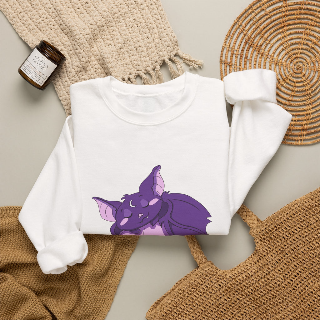 Bella the Bat — Creepy Cute Sleeping Bat Crewneck Sweatshirt | My Little Beasties