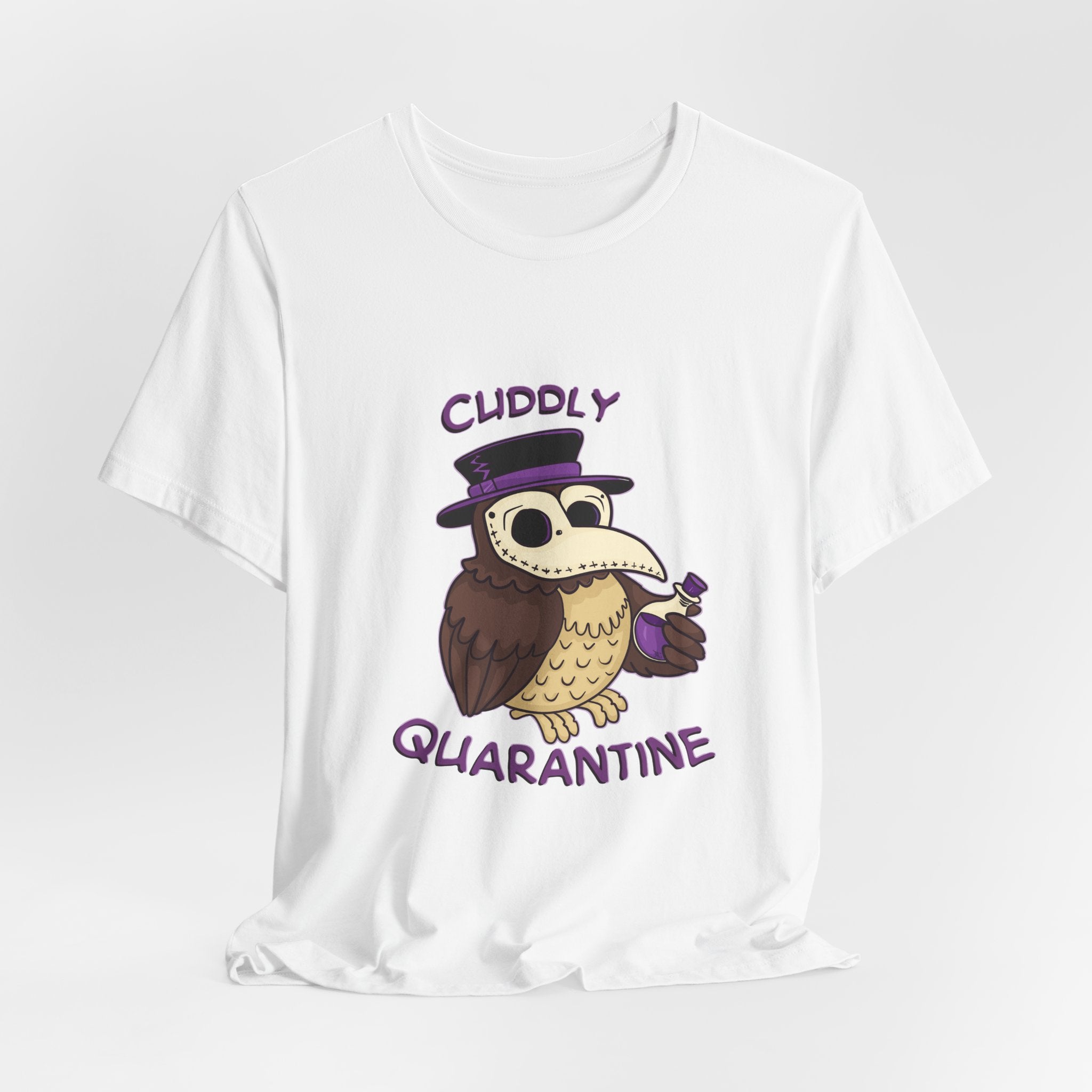 Percy the Pestilent — Creepy Cute Plague Doctor Owl Graphic T-Shirt | My Little Beasties