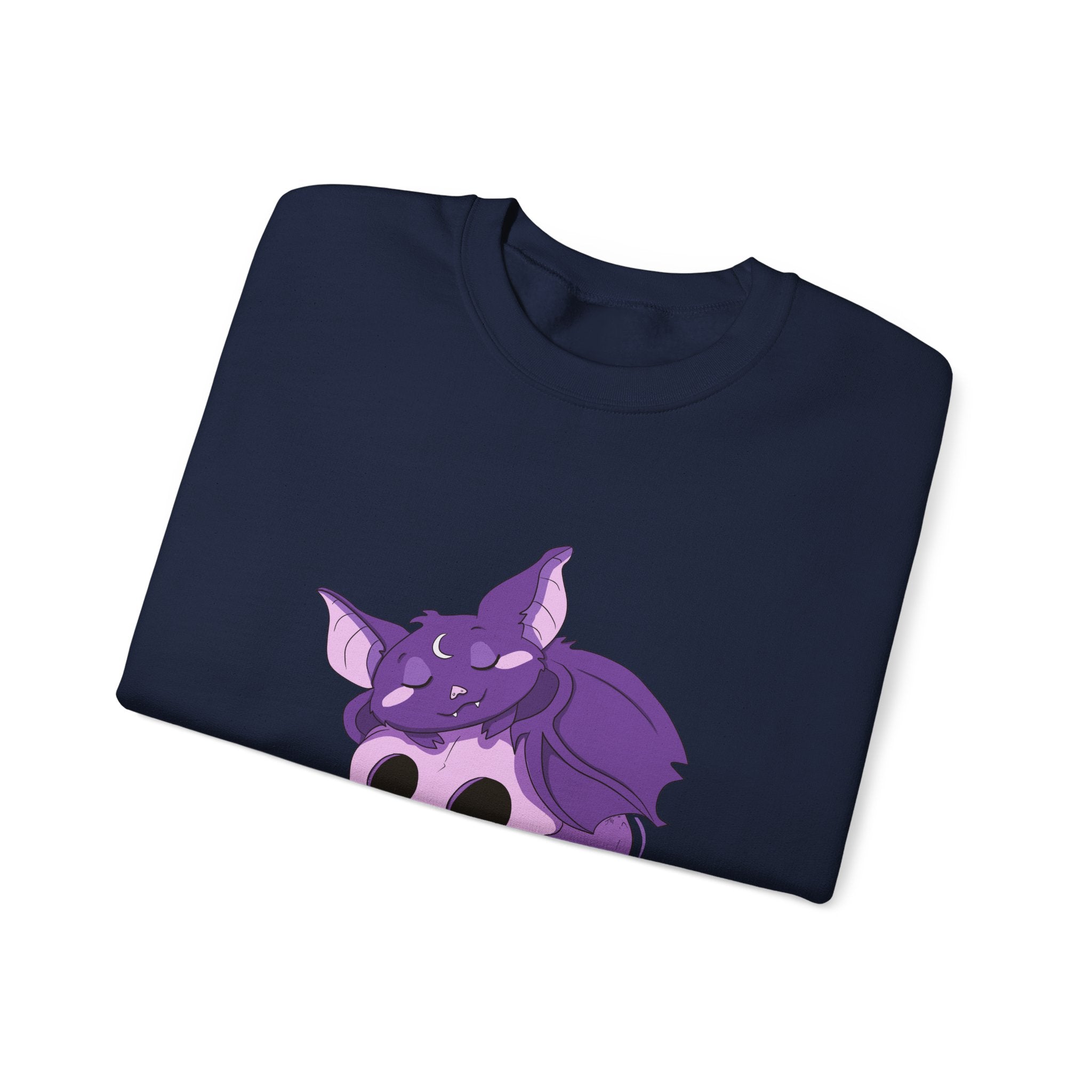 Bella the Bat — Creepy Cute Sleeping Bat Crewneck Sweatshirt | My Little Beasties