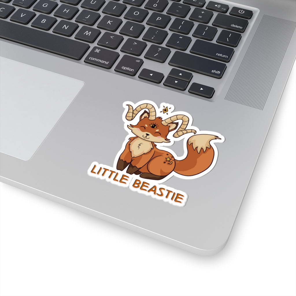 Felix the Feisty Fox — Creepy Cute Fox Kiss-Cut Sticker | My Little Beasties