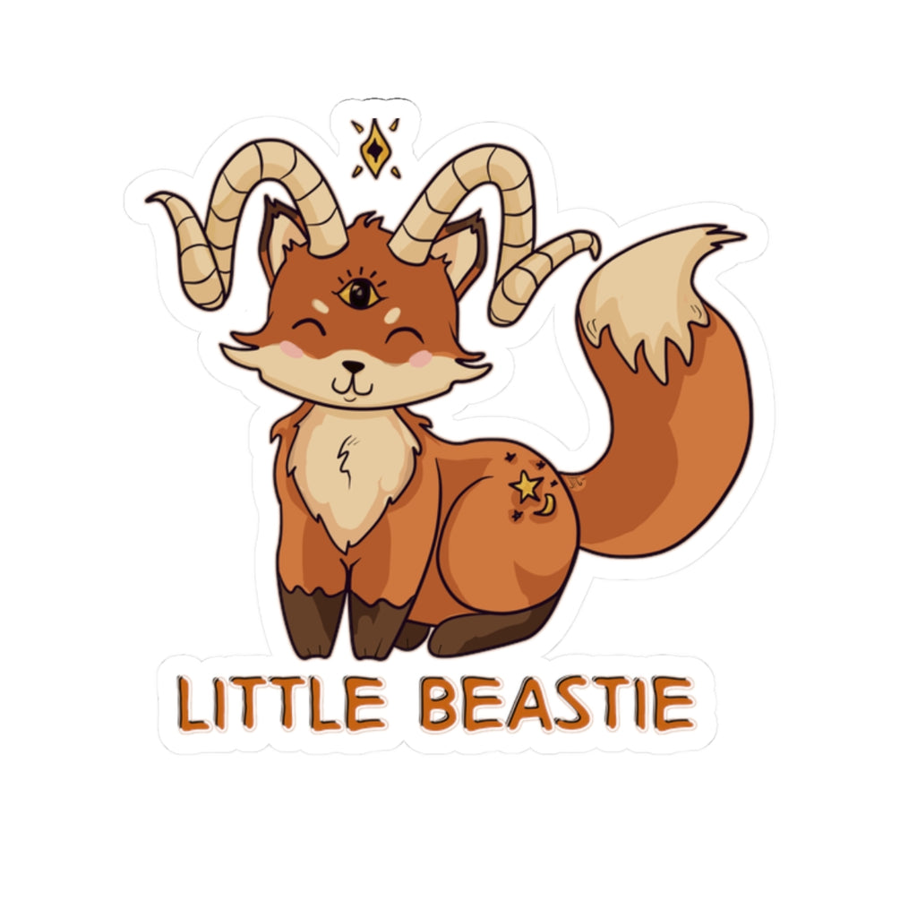 Felix the Feisty Fox — Creepy Cute Fox Kiss-Cut Sticker | My Little Beasties