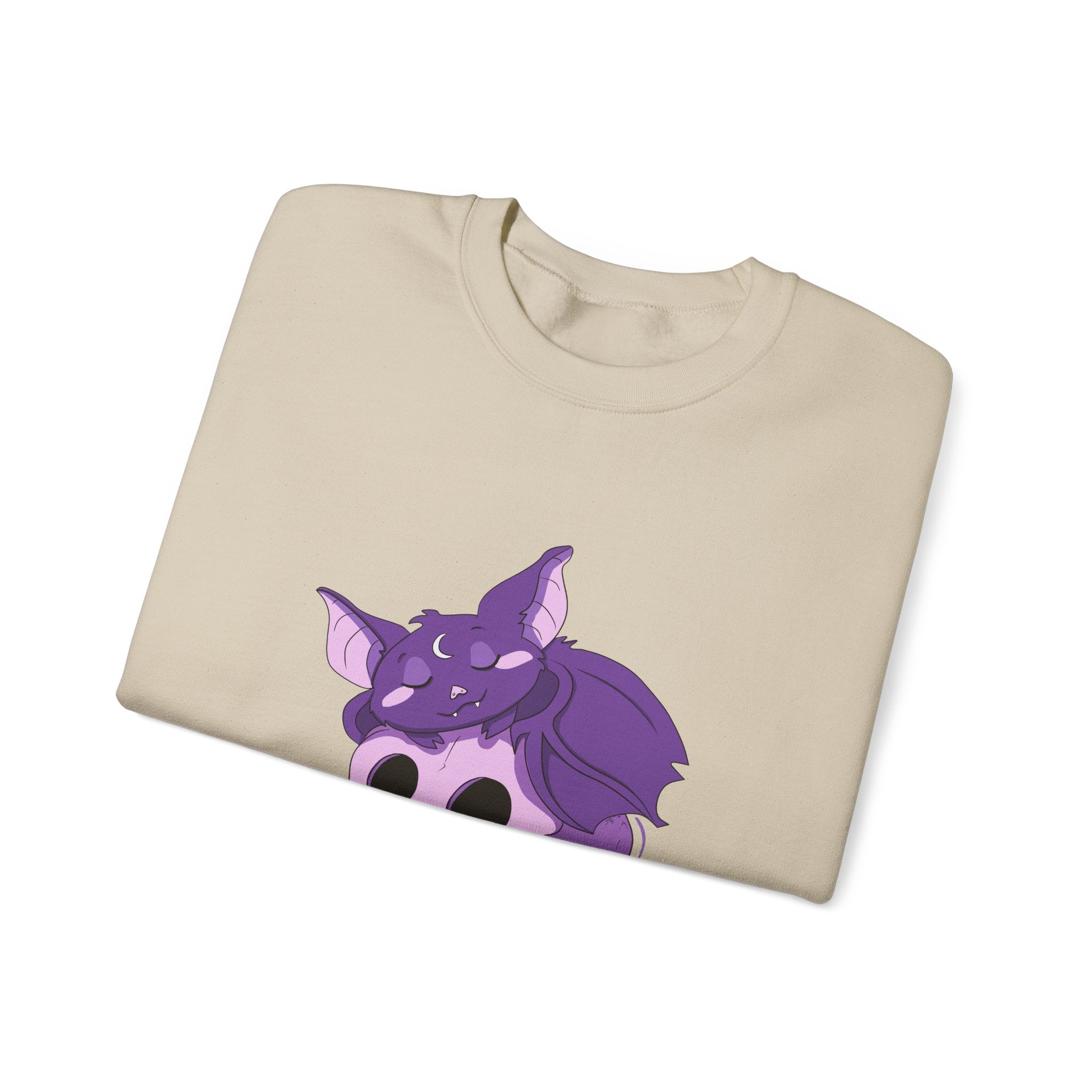 Bella the Bat — Creepy Cute Sleeping Bat Crewneck Sweatshirt | My Little Beasties