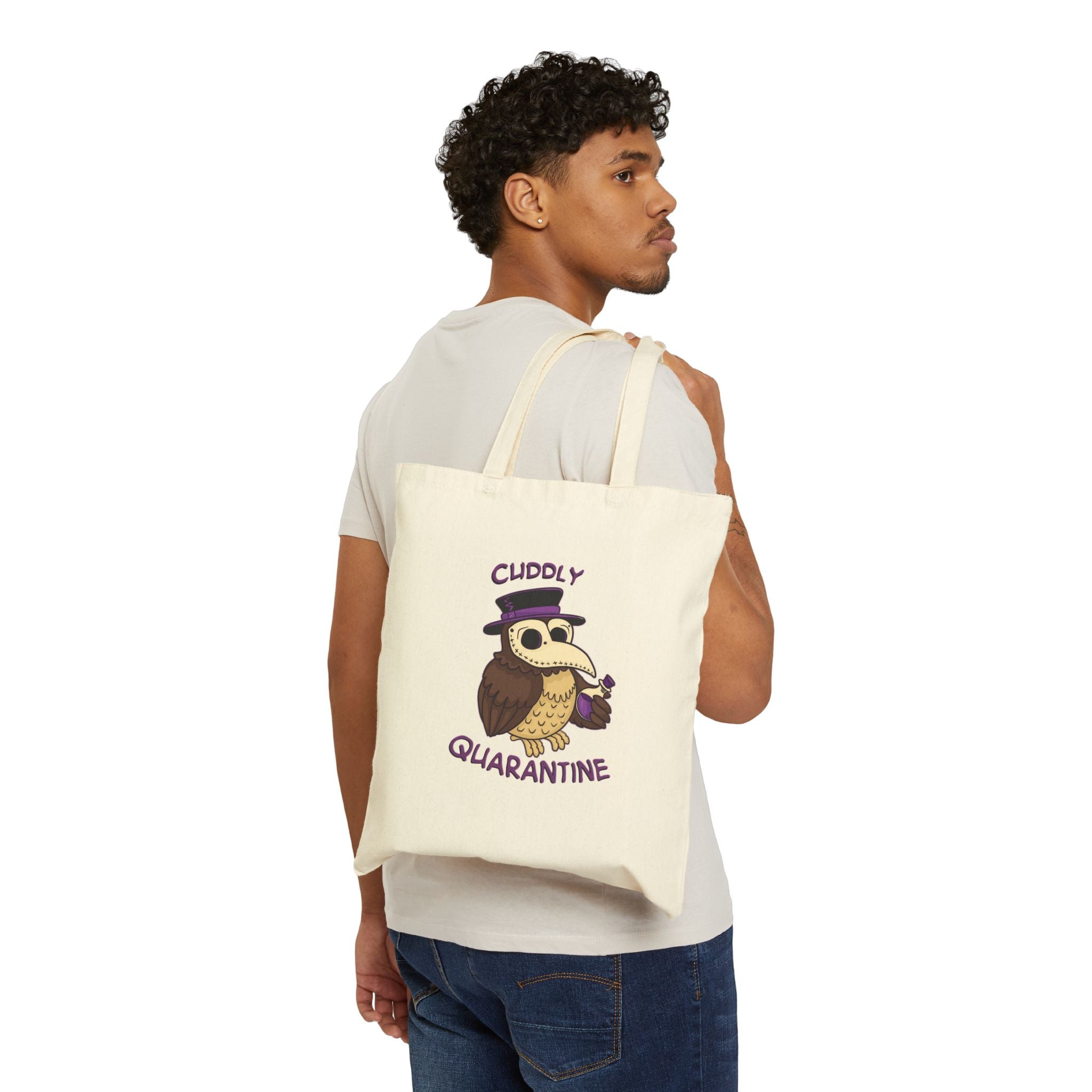 Percy the Pestilent — Creepy Cute Plague Doctor Owl Tote Bag | My Little Beasties