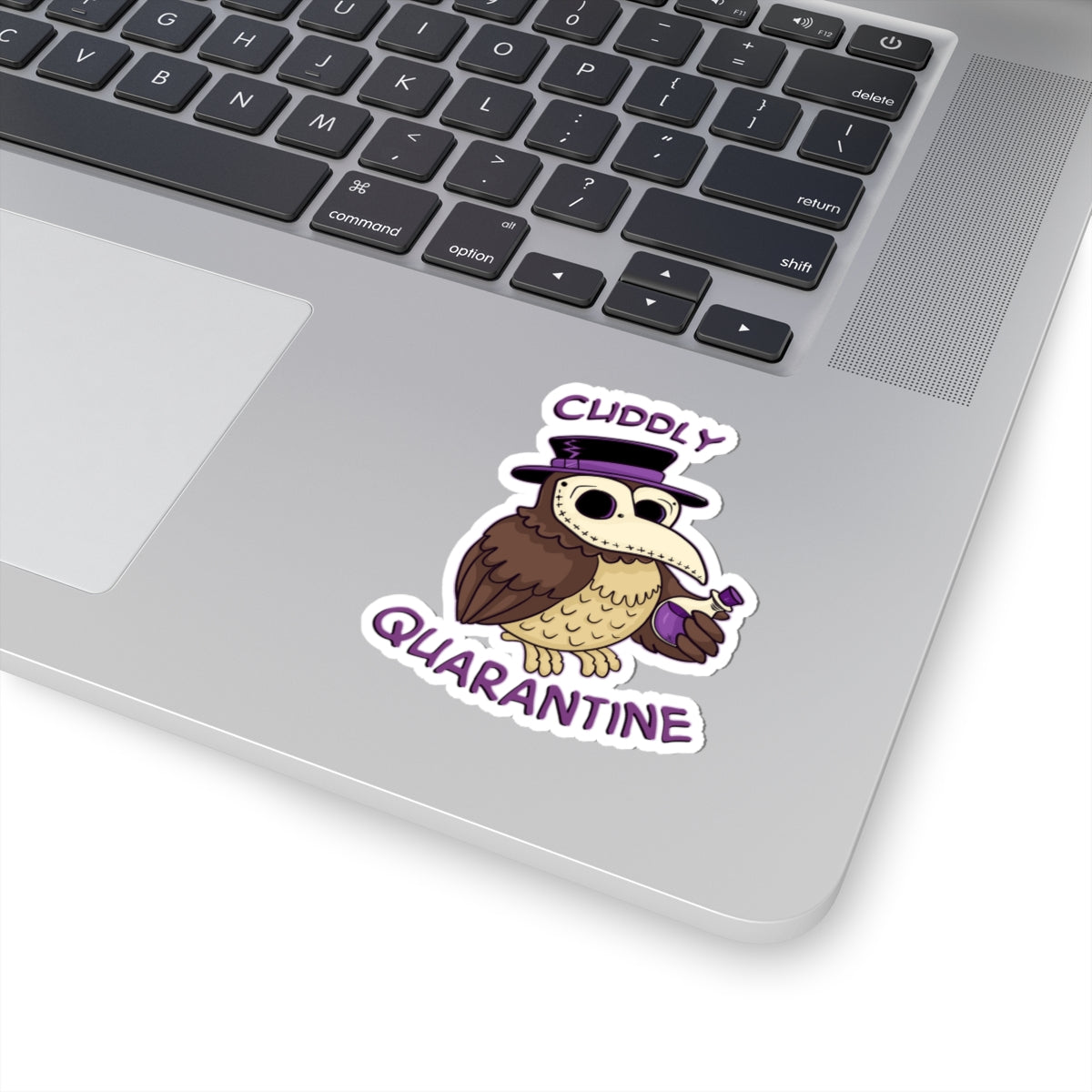 Percy the Pestilent — Creepy Cute Plague Doctor Owl Kiss-Cut Sticker | My Little Beasties