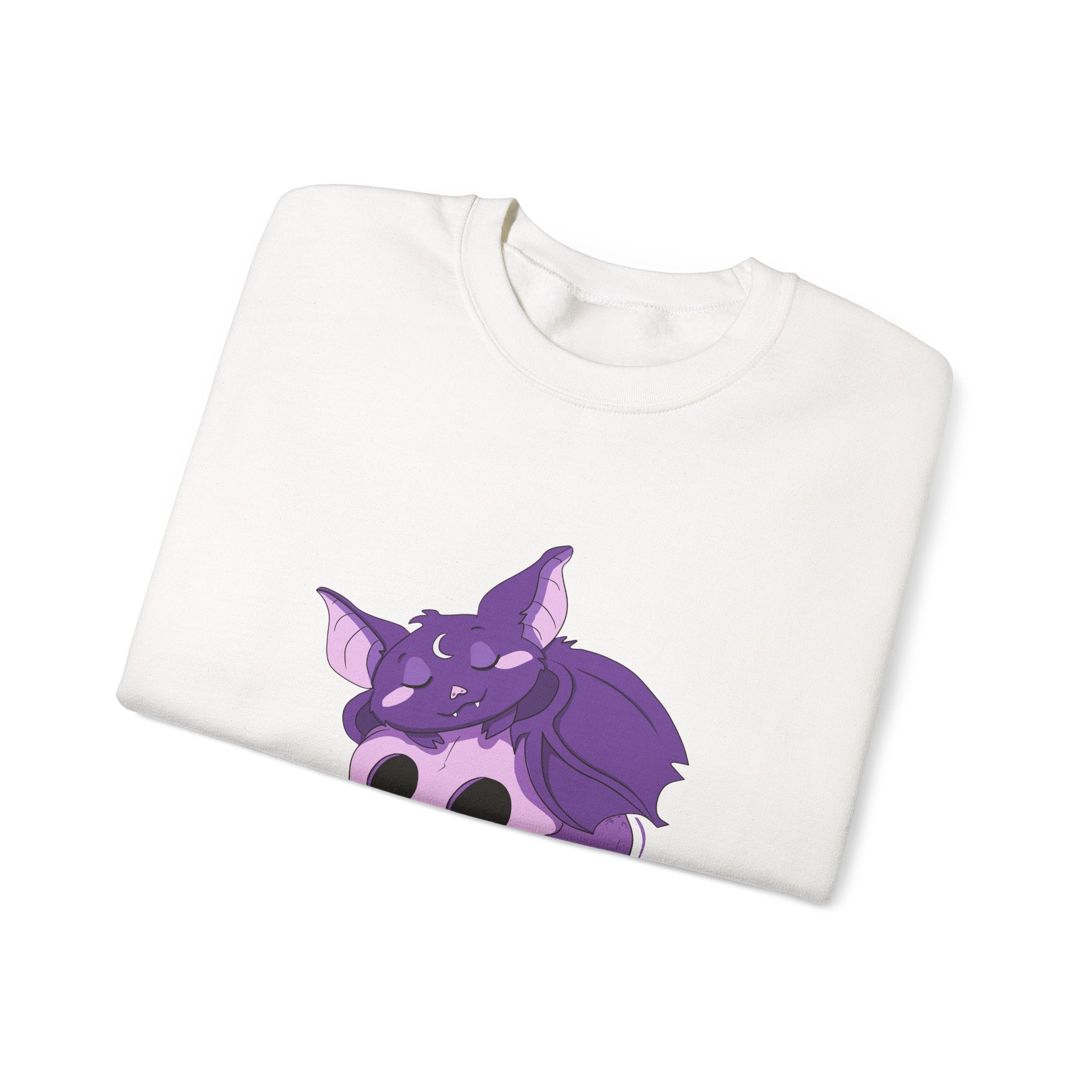 Bella the Bat — Creepy Cute Sleeping Bat Crewneck Sweatshirt | My Little Beasties