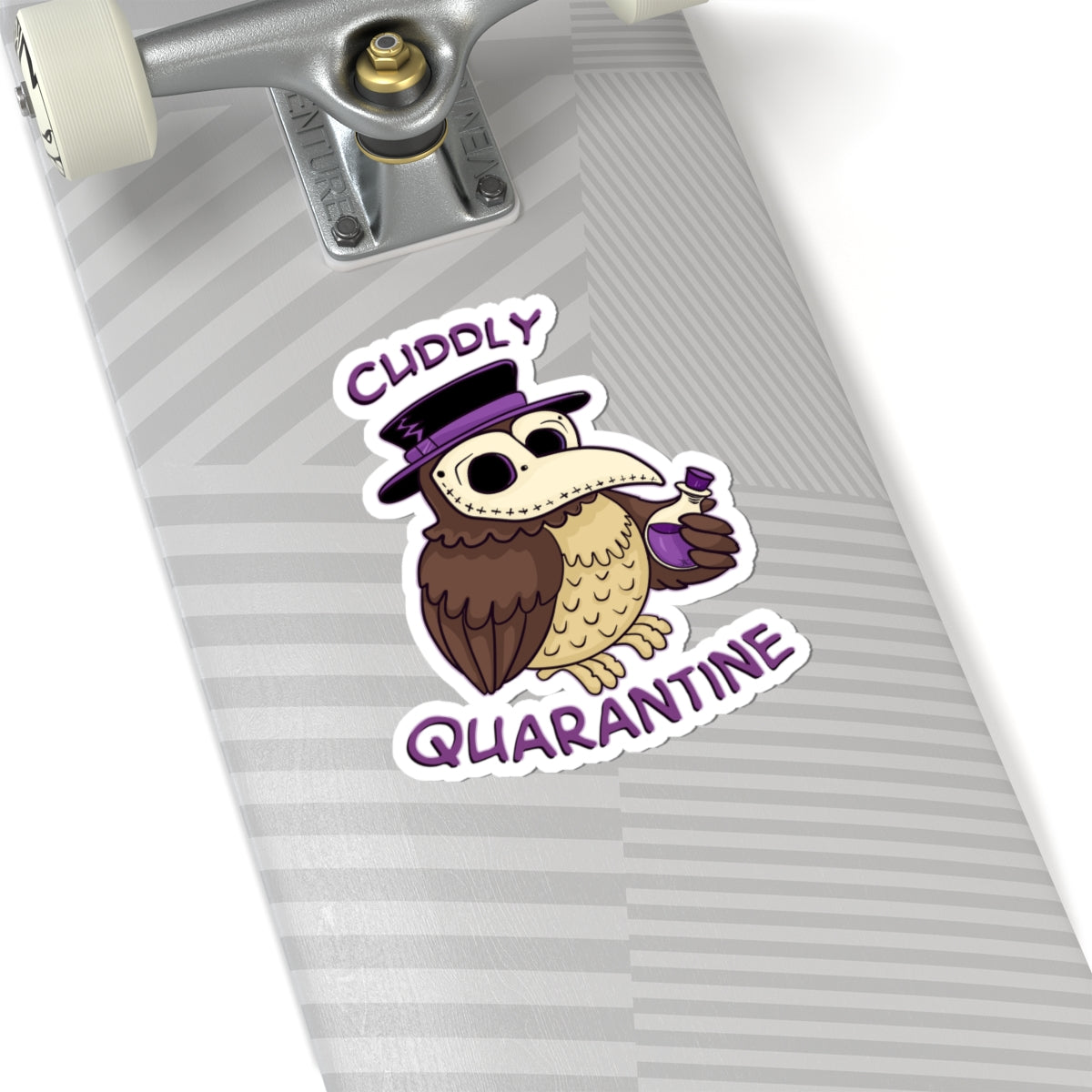 Percy the Pestilent — Creepy Cute Plague Doctor Owl Kiss-Cut Sticker | My Little Beasties