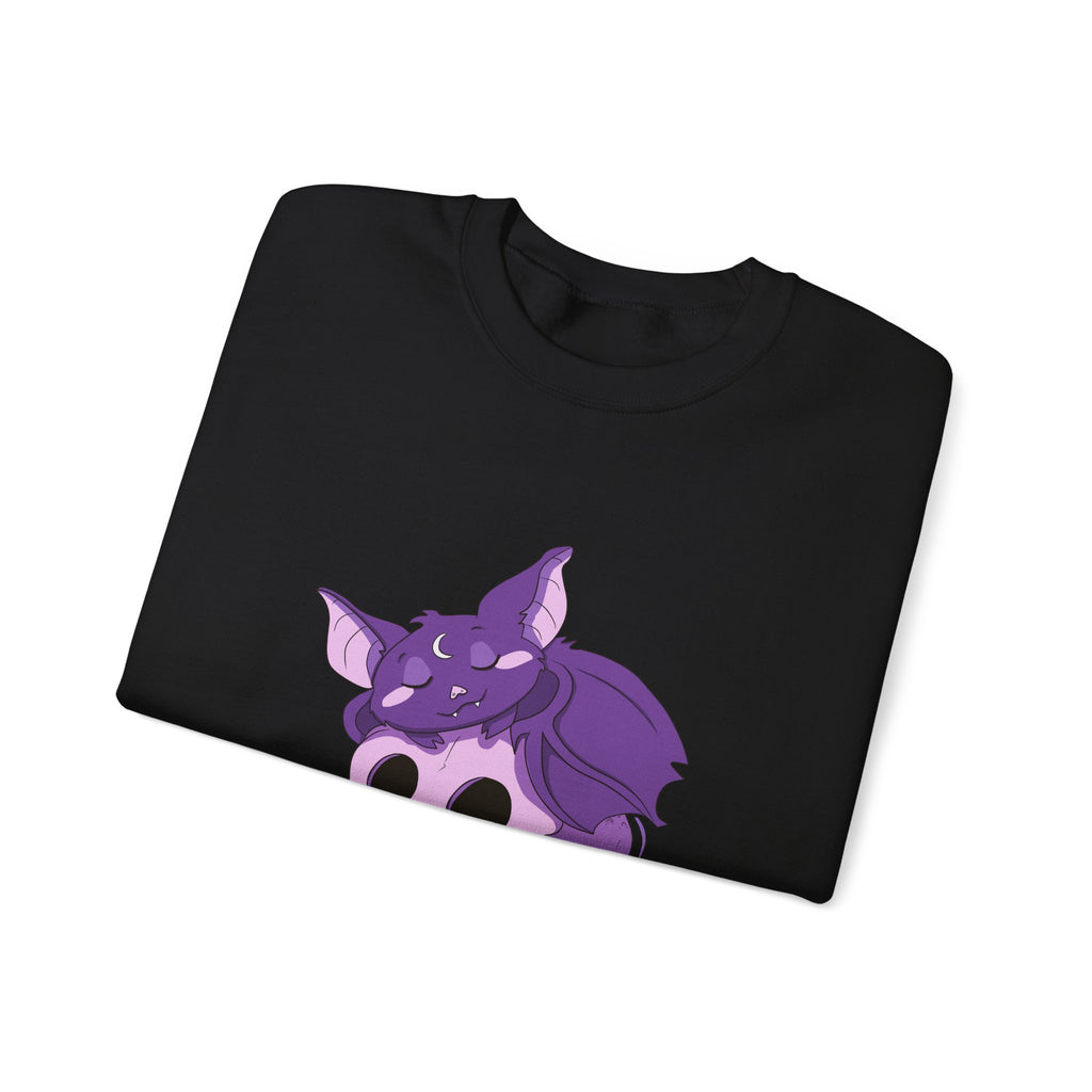 Bella the Bat — Creepy Cute Sleeping Bat Crewneck Sweatshirt | My Little Beasties