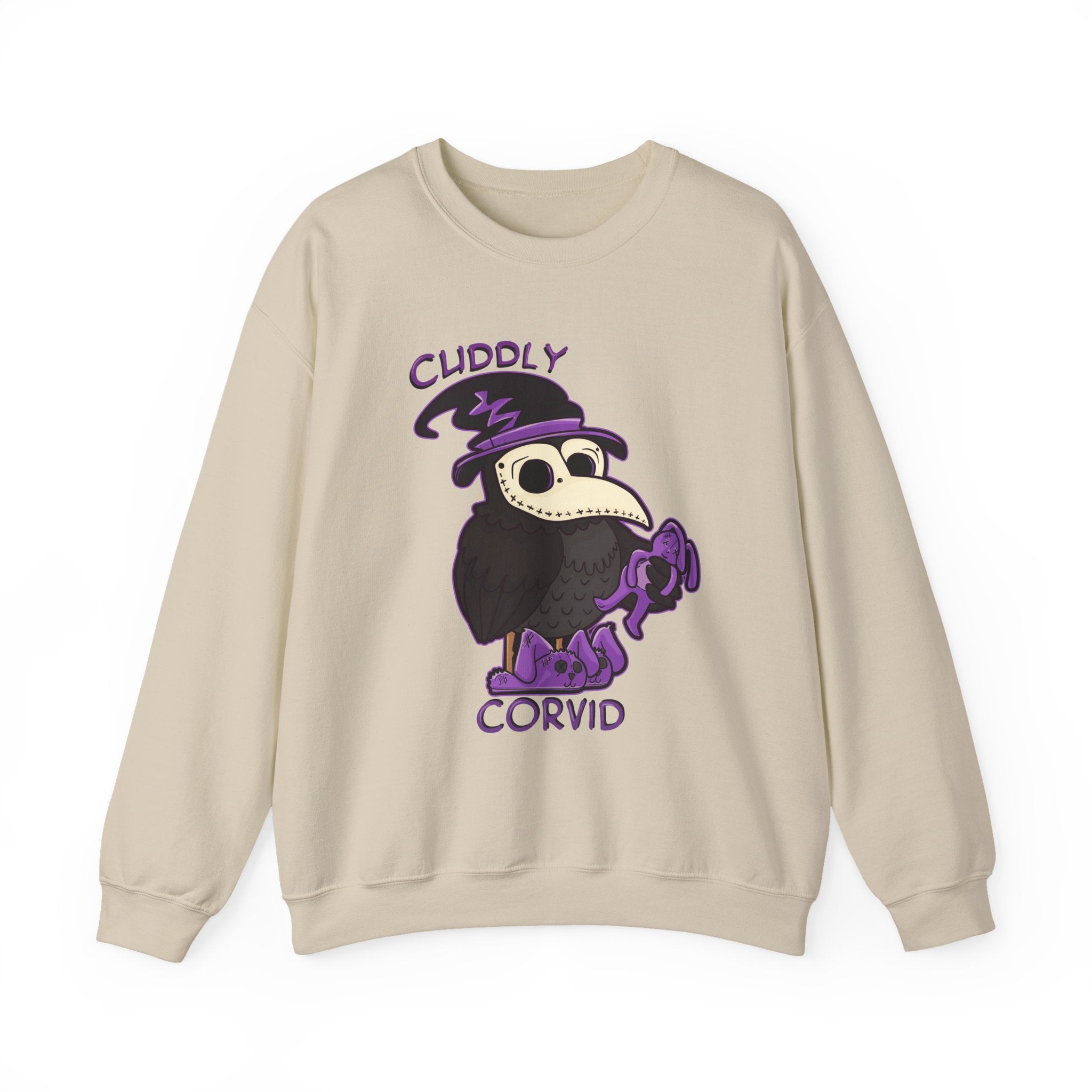 Corey the Corvid — Creepy Cute Plague Doctor Raven Crewneck Sweatshirt | My Little Beasties