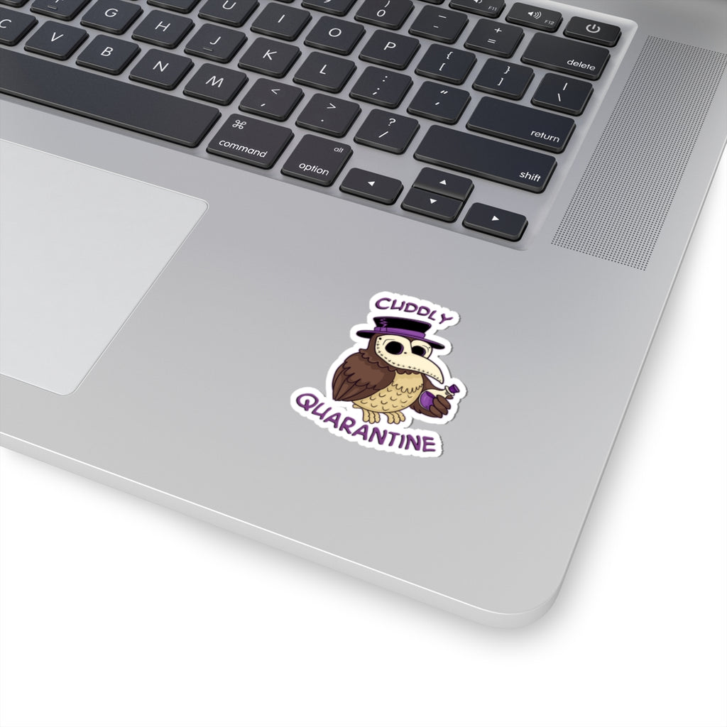 Percy the Pestilent — Creepy Cute Plague Doctor Owl Kiss-Cut Sticker | My Little Beasties