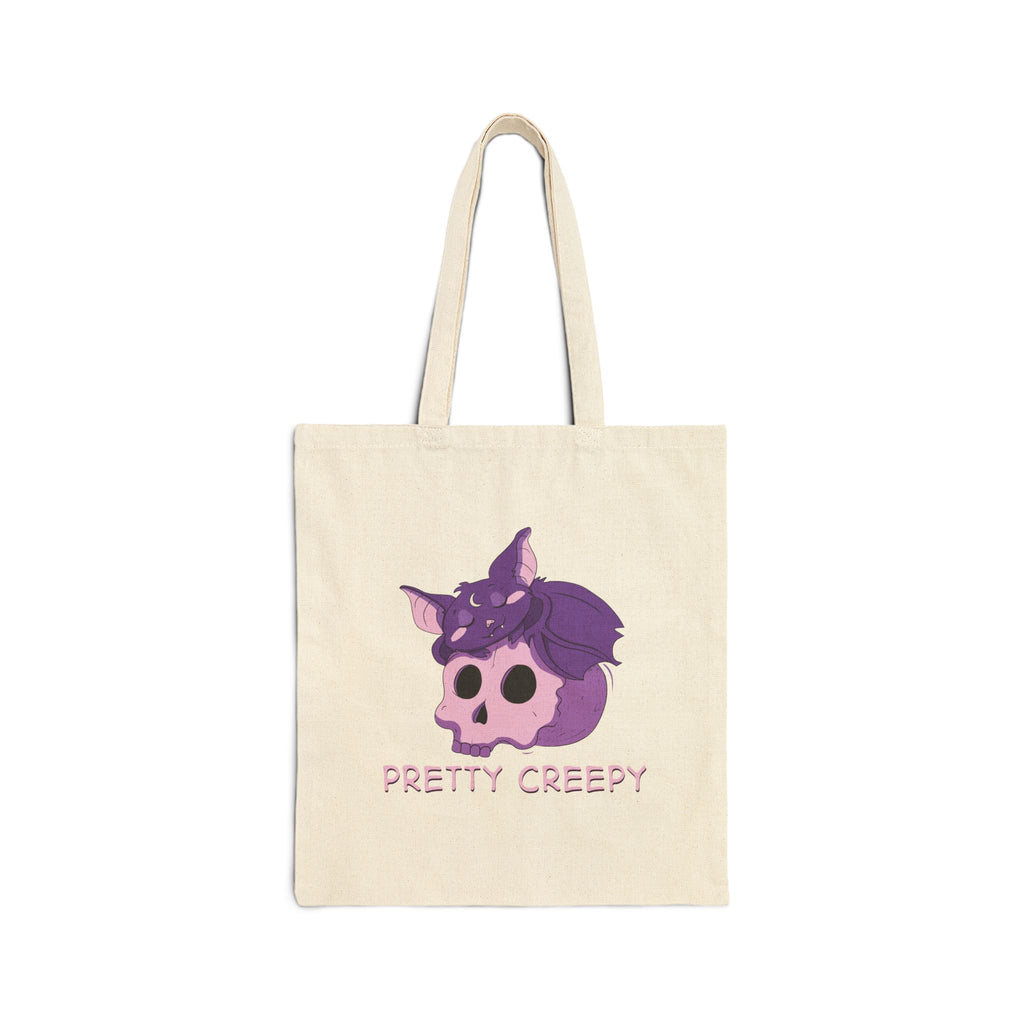 Bella the Bat — Creepy Cute Sleeping Bat Canvas Tote Bag | My Little Beasties