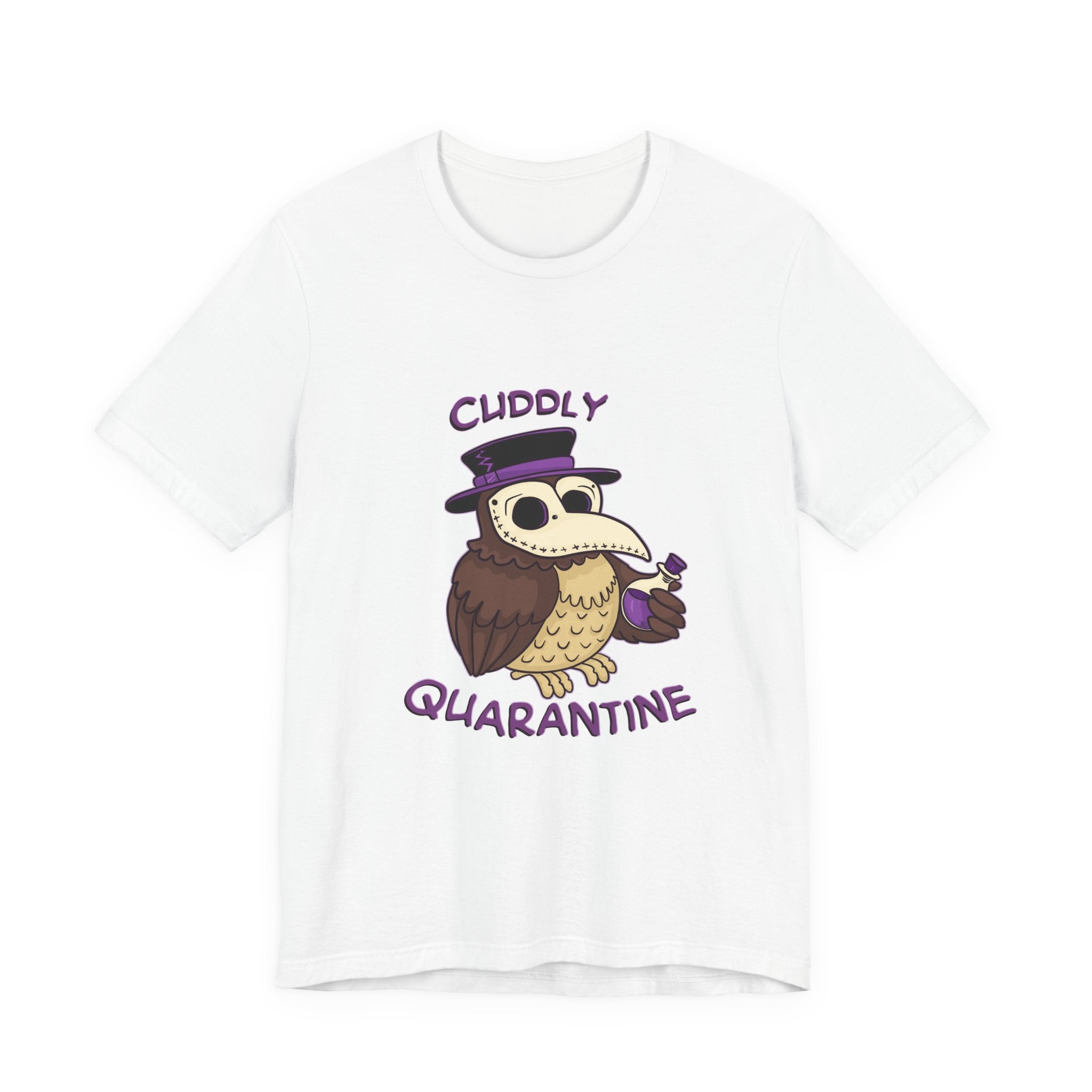 Percy the Pestilent — Creepy Cute Plague Doctor Owl Graphic T-Shirt | My Little Beasties