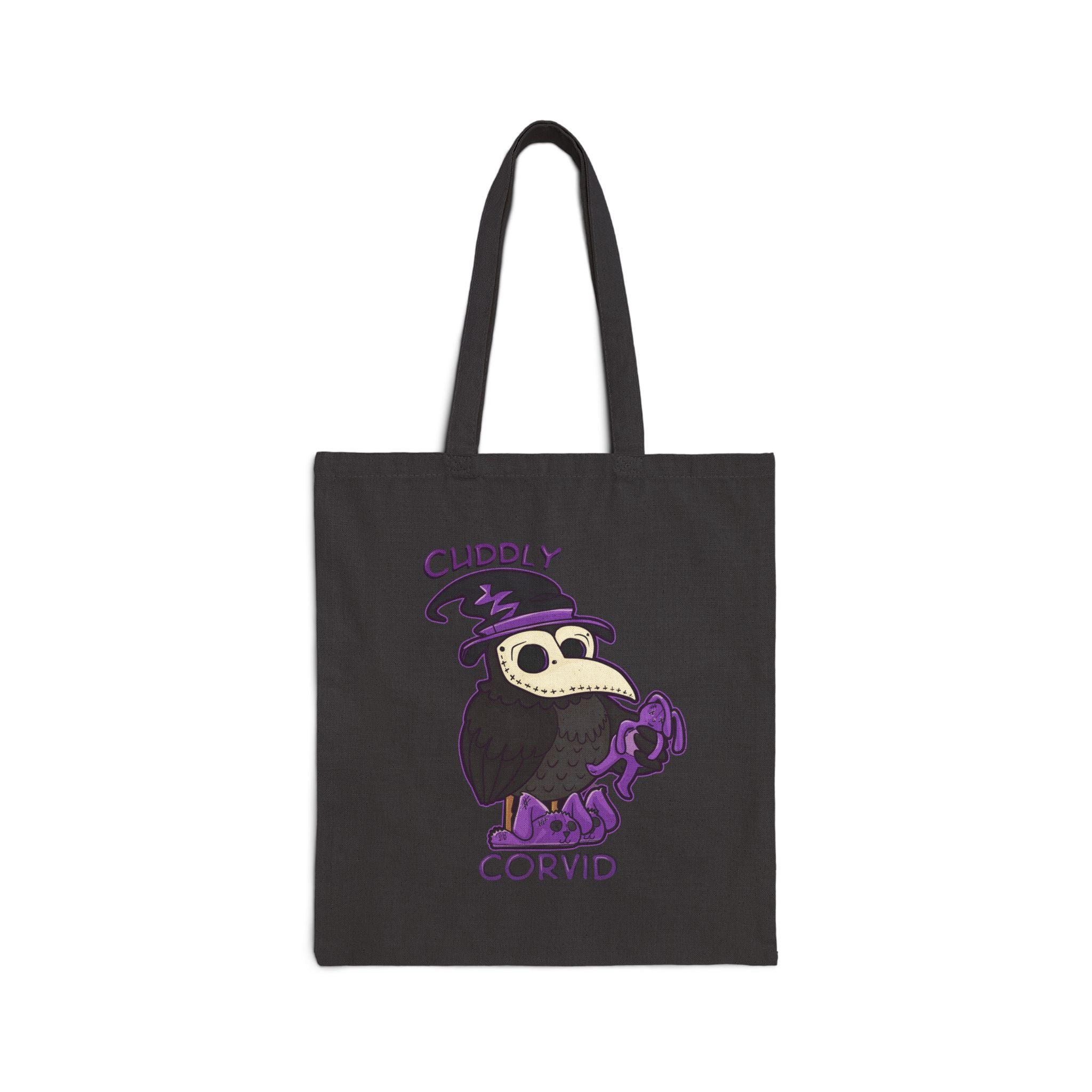 Corey the Corvid — Creepy Cute Plague Doctor Raven Canvas Tote | My Little Beasties