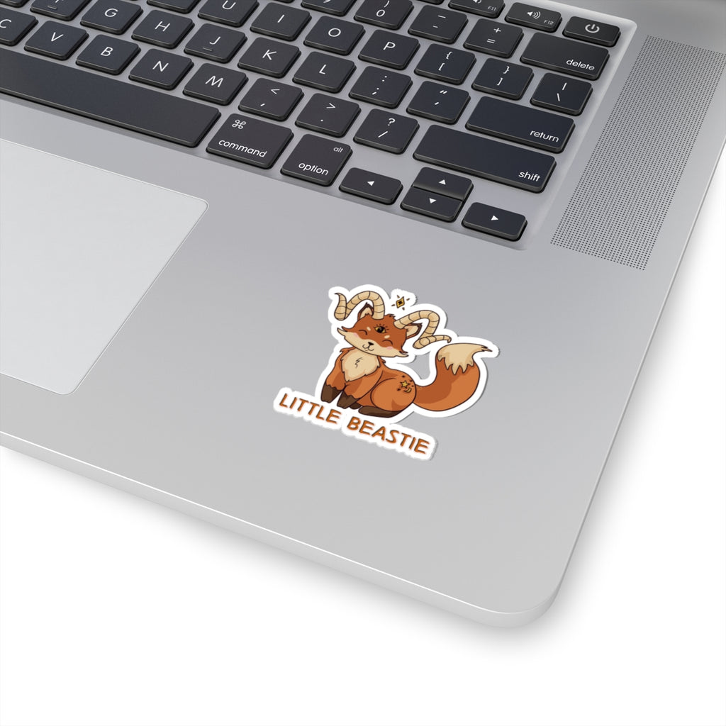 Felix the Feisty Fox — Creepy Cute Fox Kiss-Cut Sticker | My Little Beasties