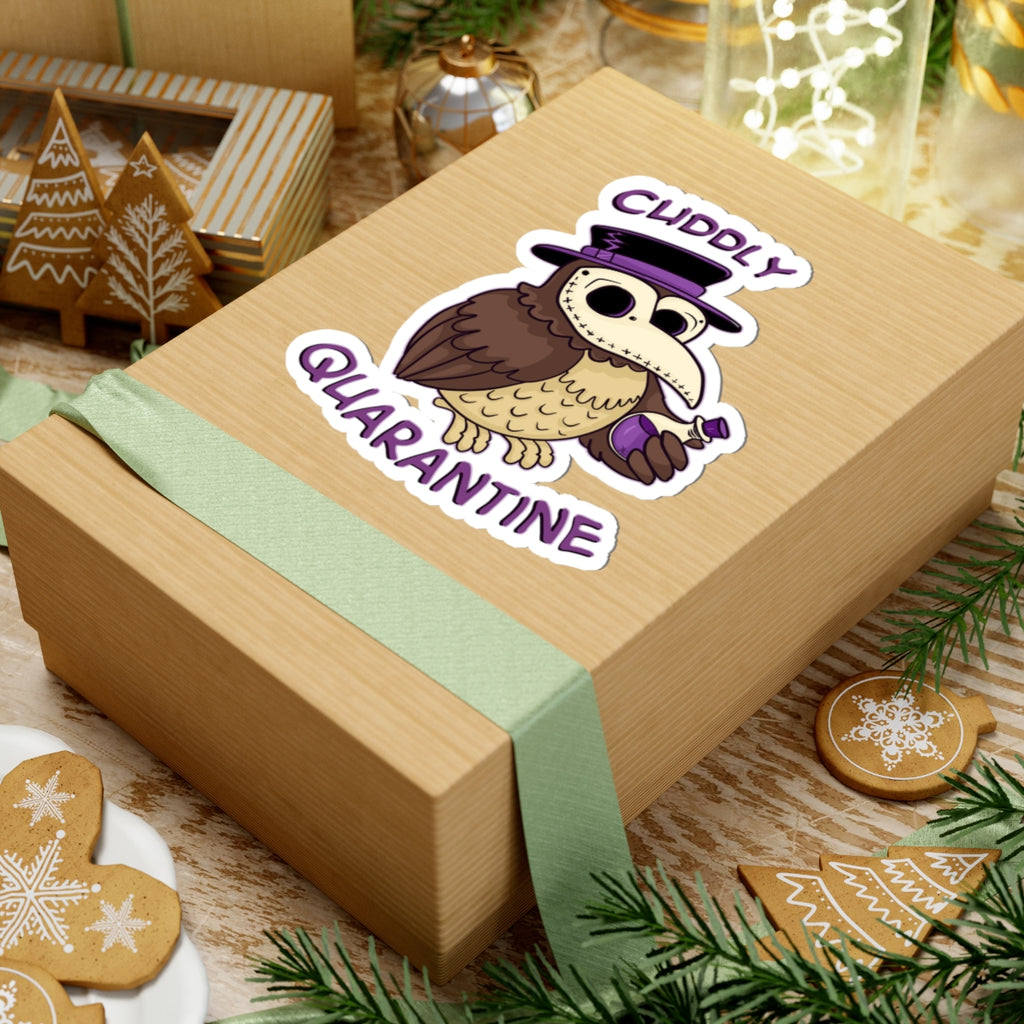 Percy the Pestilent — Creepy Cute Plague Doctor Owl Kiss-Cut Sticker | My Little Beasties