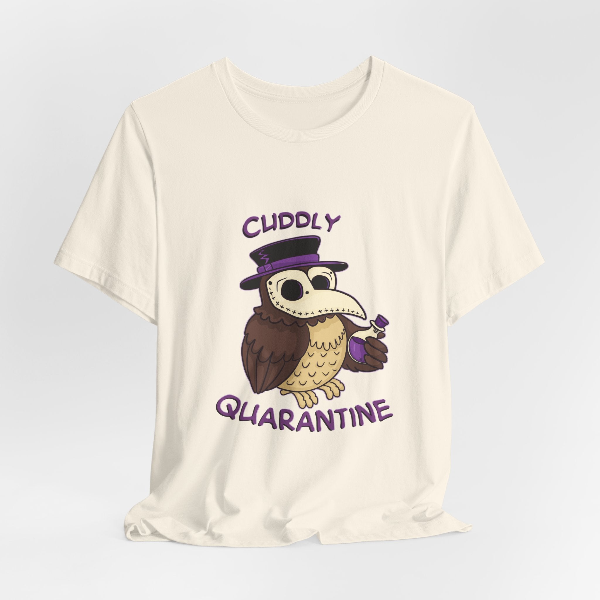 Percy the Pestilent — Creepy Cute Plague Doctor Owl Graphic T-Shirt | My Little Beasties