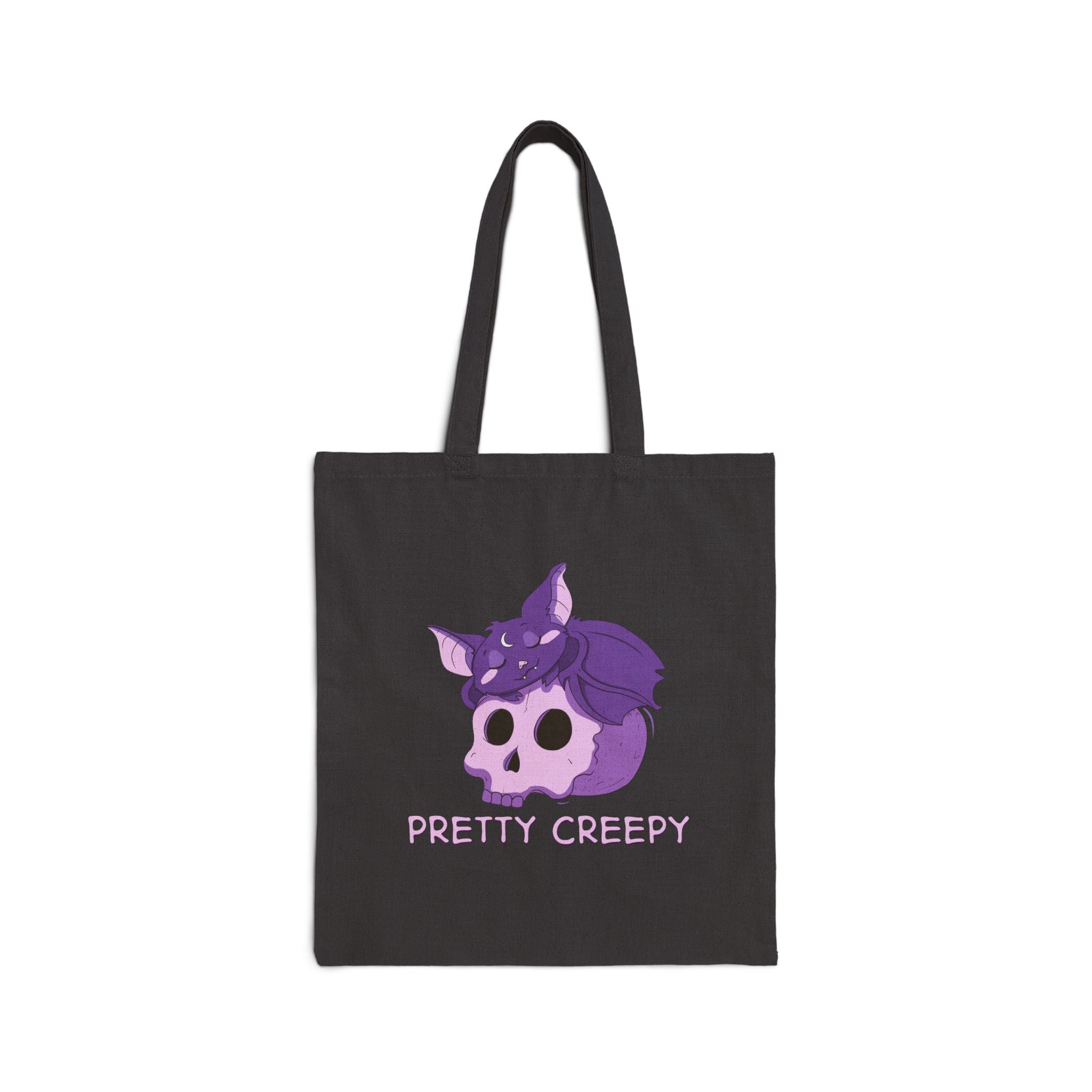 Bella the Bat — Creepy Cute Sleeping Bat Canvas Tote Bag | My Little Beasties