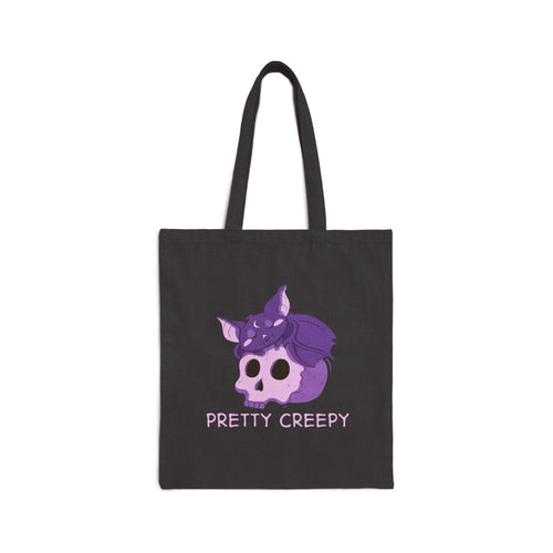 Bella the Bat — Creepy Cute Sleeping Bat Canvas Tote Bag | My Little Beasties