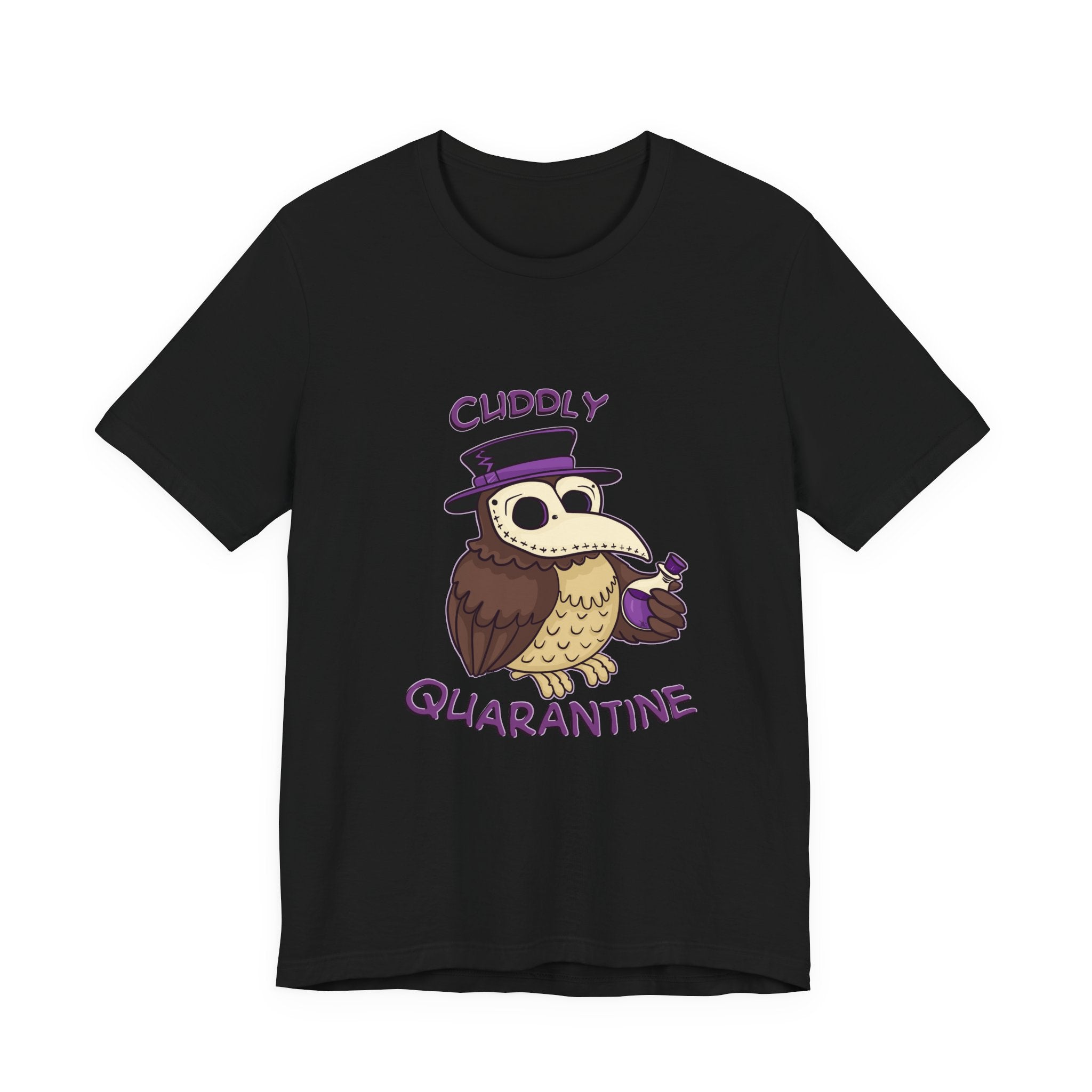 Percy the Pestilent — Creepy Cute Plague Doctor Owl Graphic T-Shirt | My Little Beasties