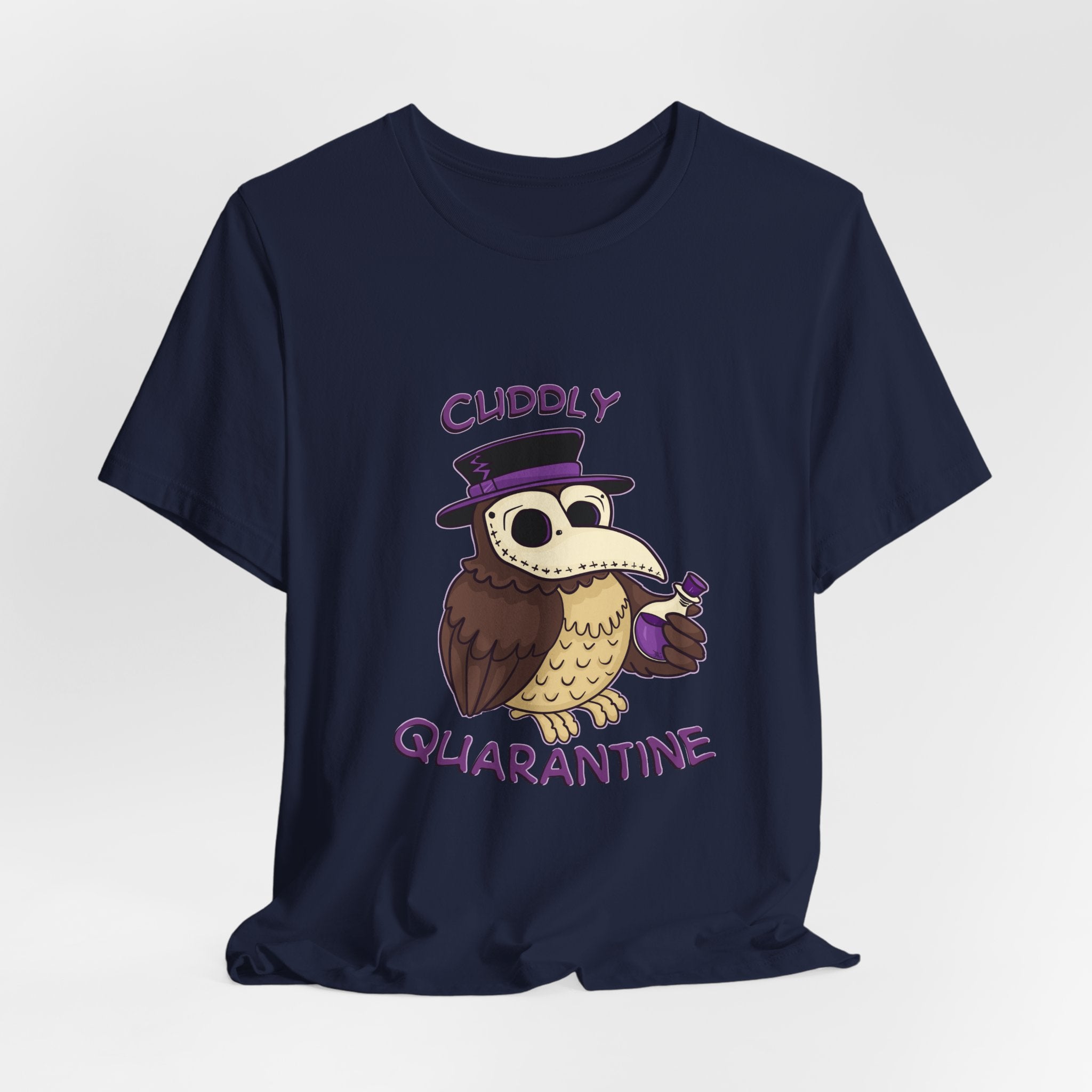 Percy the Pestilent — Creepy Cute Plague Doctor Owl Graphic T-Shirt | My Little Beasties