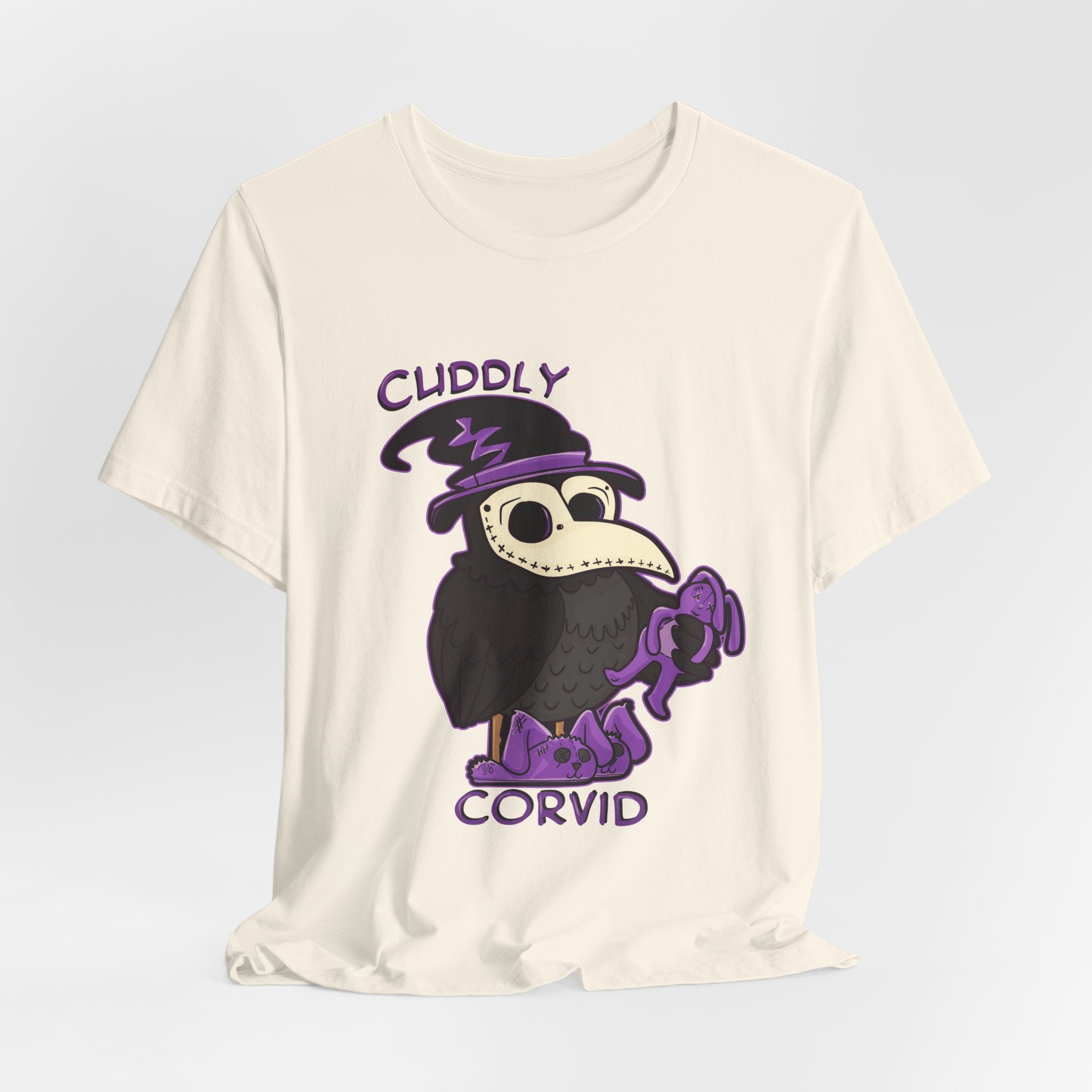 Corey the Corvid — Cute Witch Raven Graphic T-Shirt | My Little Beasties